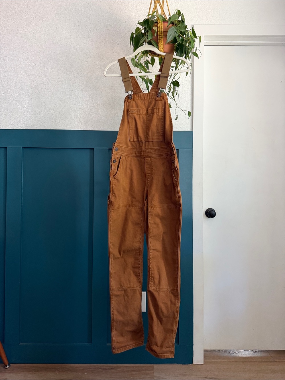 REI Women's Rust Brown Carpenter Overalls